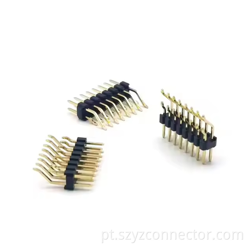 2.0mm Pitch Pin Header Dual Row Right Angle SMT SQ0.5mm H1.52.0mm 21P-240P (2)